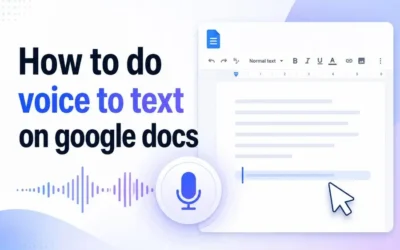 How To Do Voice To Text On Google Docs The Easy Way
