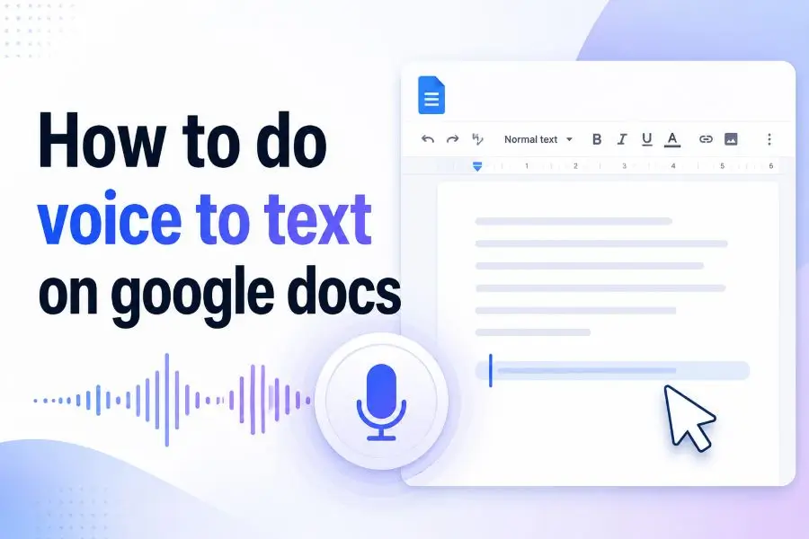How to do voice to text on google docs