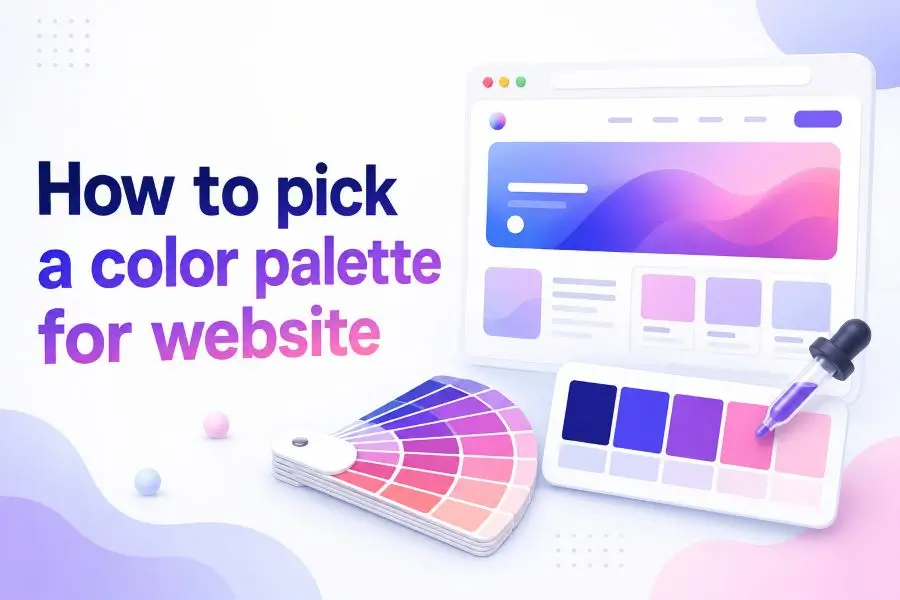 How to pick a color palette for website