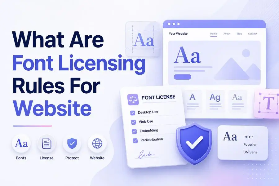 what are font licensing rules for website